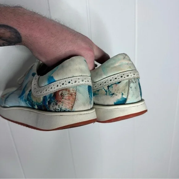 Swear London Watercolor Floral Brogue Casual Shoes - Picture 10 of 12